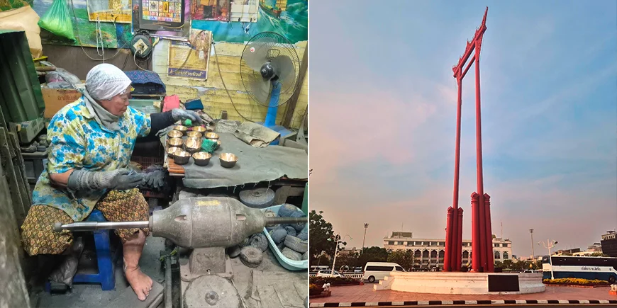 Kiertoajelulla Bangkokin kaduilla