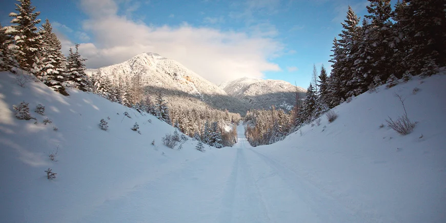 Talvimaisemat Rocky Mountainsissa