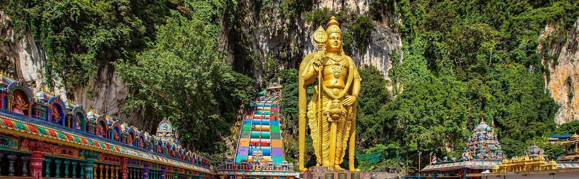 Batu Caves Malesian pääkaupungin Kuala Lumpurin ulkopuolella.