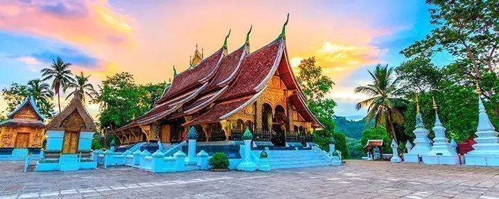 Wat Xieng Thong -temppeli Luang Prabangissa Laosissa