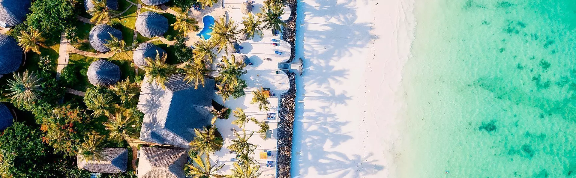 Maisemakuva rannalta Sansibarilta