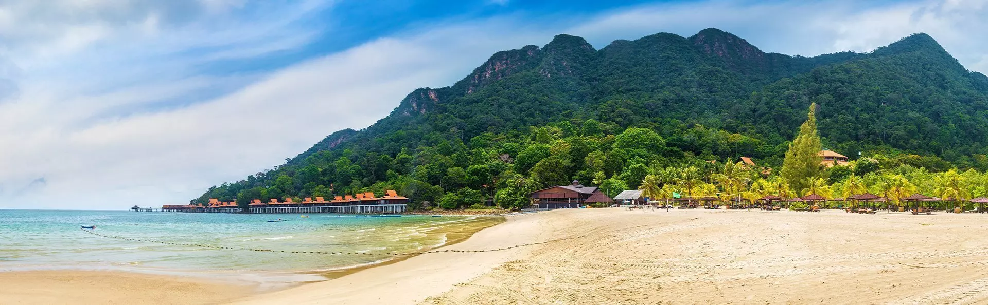 Pantai Kokin ranta Langkawin saarella Malesiassa